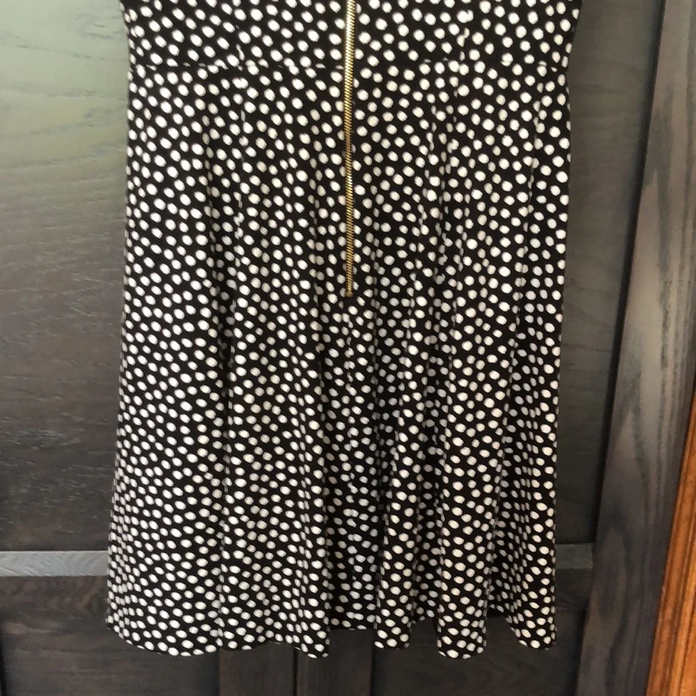 kate spade Black and White Polka Dot Midi Dress